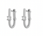 Roped In-Huggie Hoop