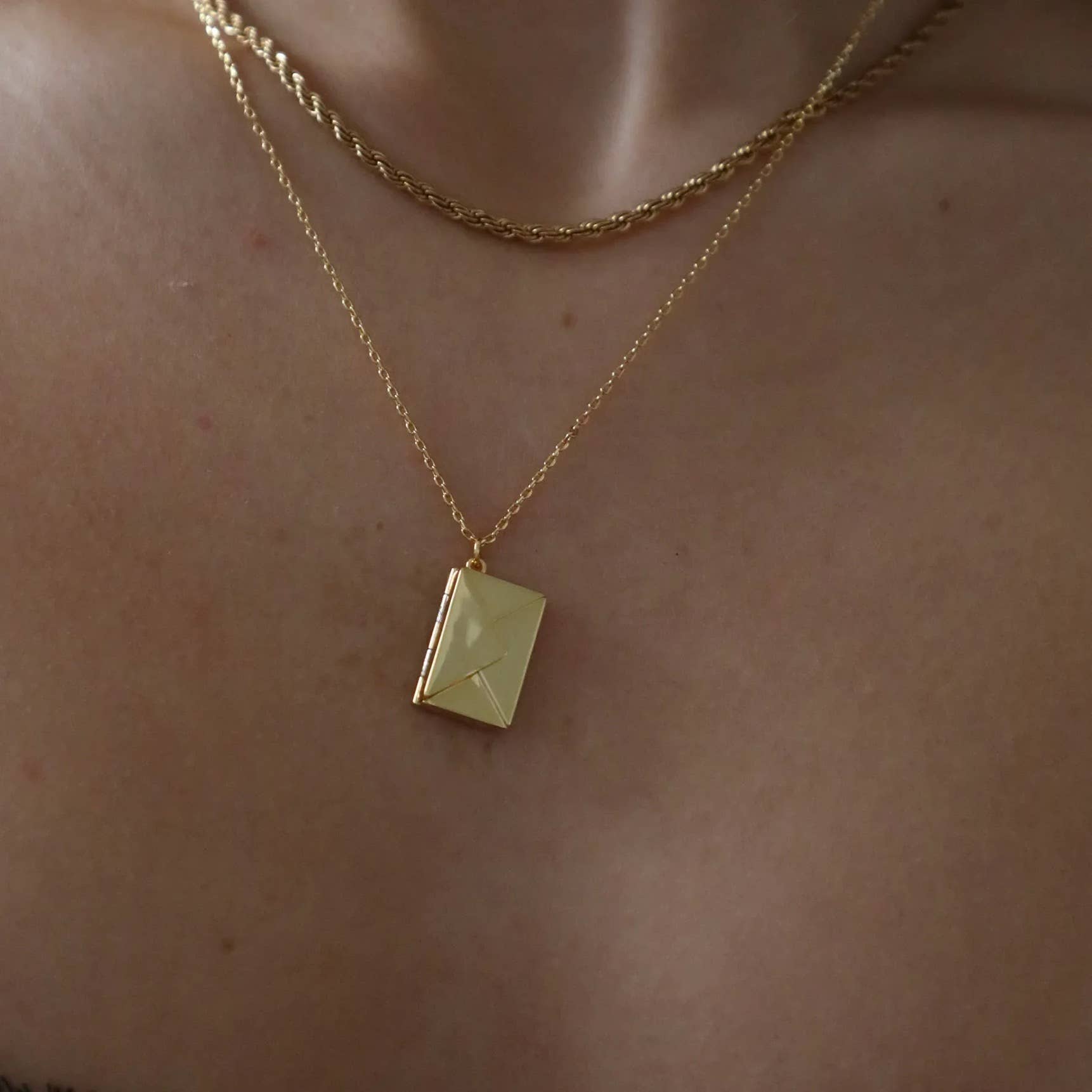 Love Letter Necklace 14k Gold