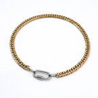 Abby Carabiner Stainless Steel Necklace