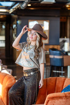 Fort Worth Rodeo 87 Vintage Relaxed Crop T-shirt