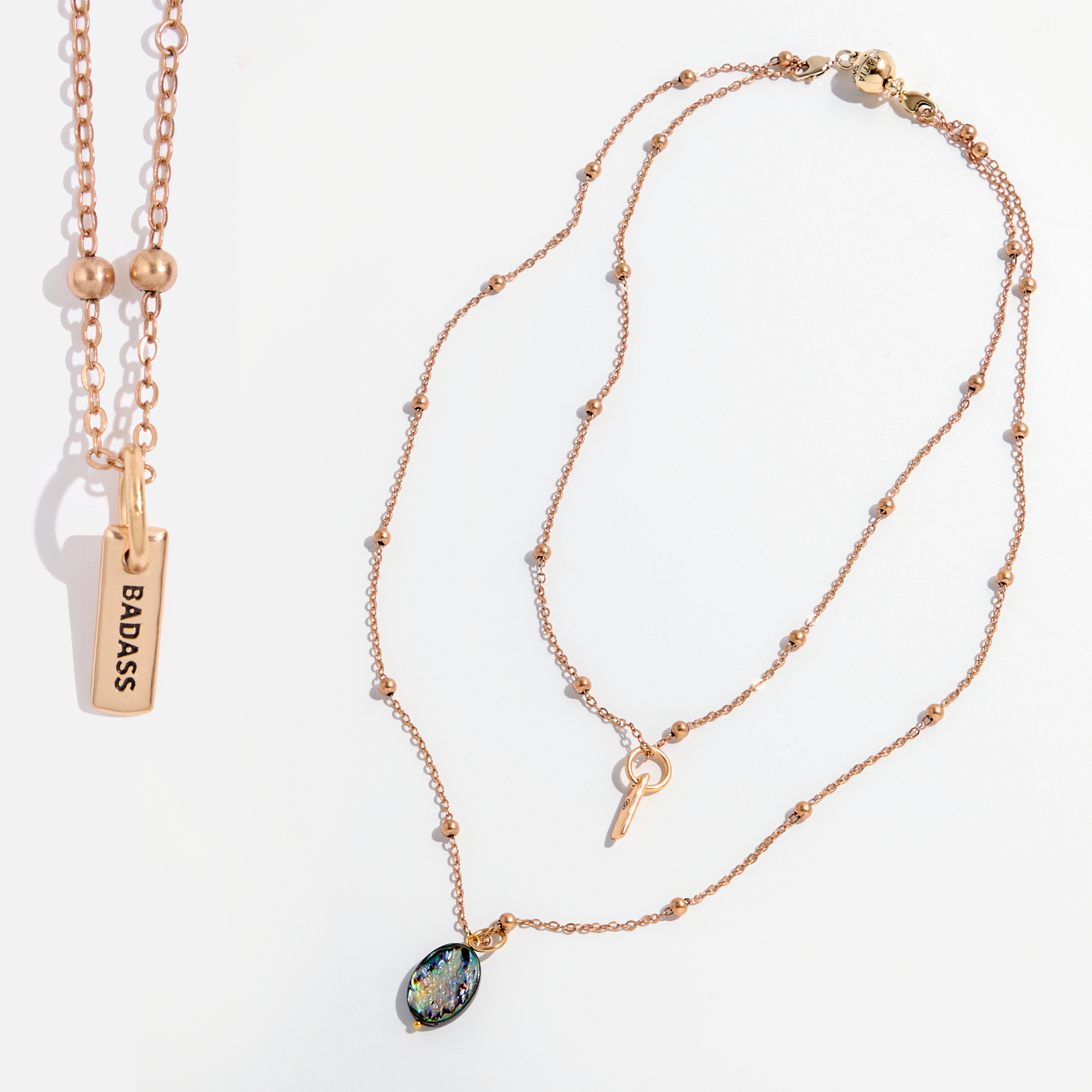 Badass Dainty Necklace: Antique Gold