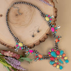 Squash Blossom Necklace: Turquoise & Silver