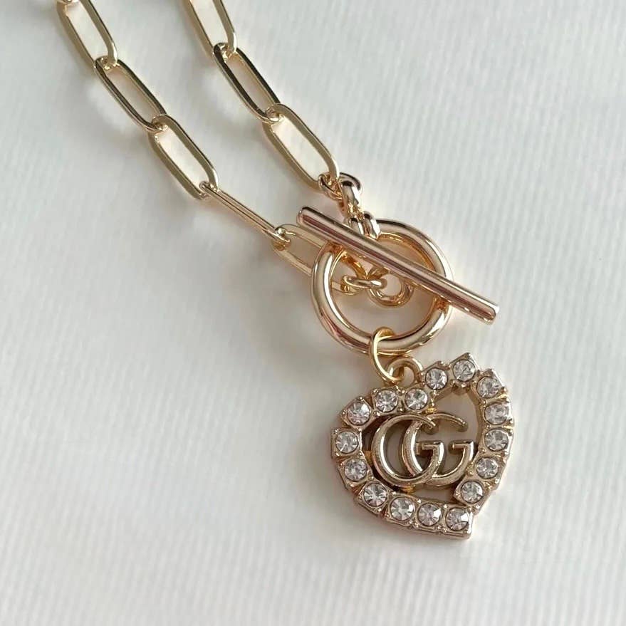 Repurposed Vintage GG Necklace 