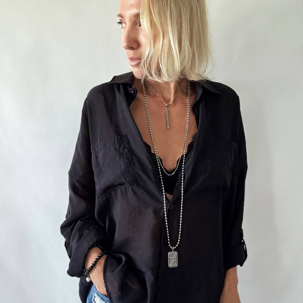 Healing Light Necklace: Antique Gold