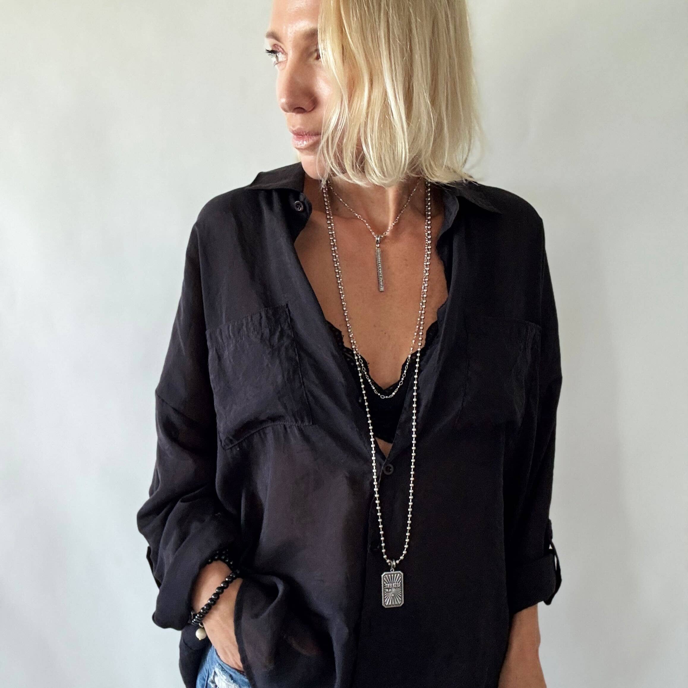 Healing Light Necklace: Antique Gold