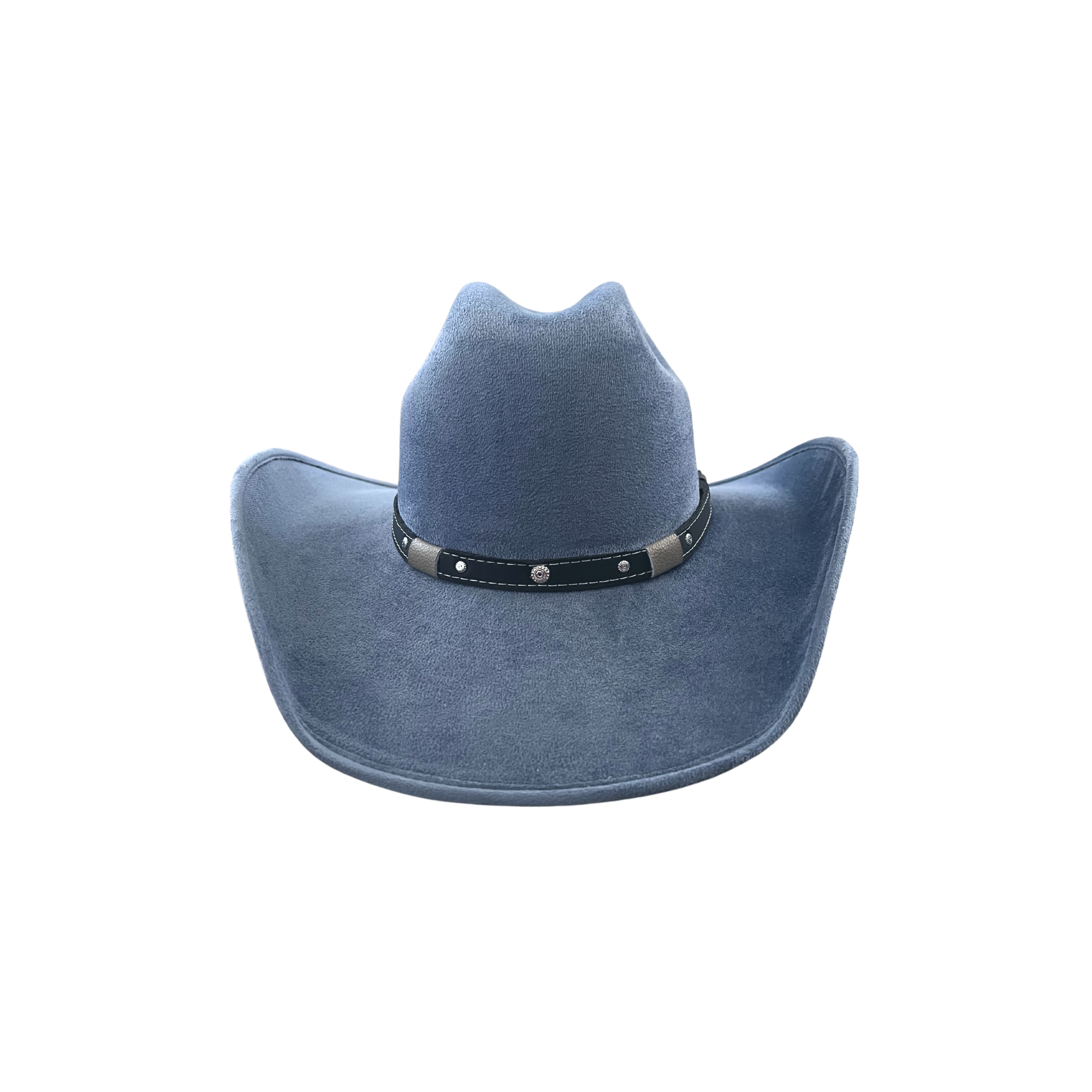 Unisex Vegan Suede Western Cowboy Hat: Red / Medium (56-58cm)