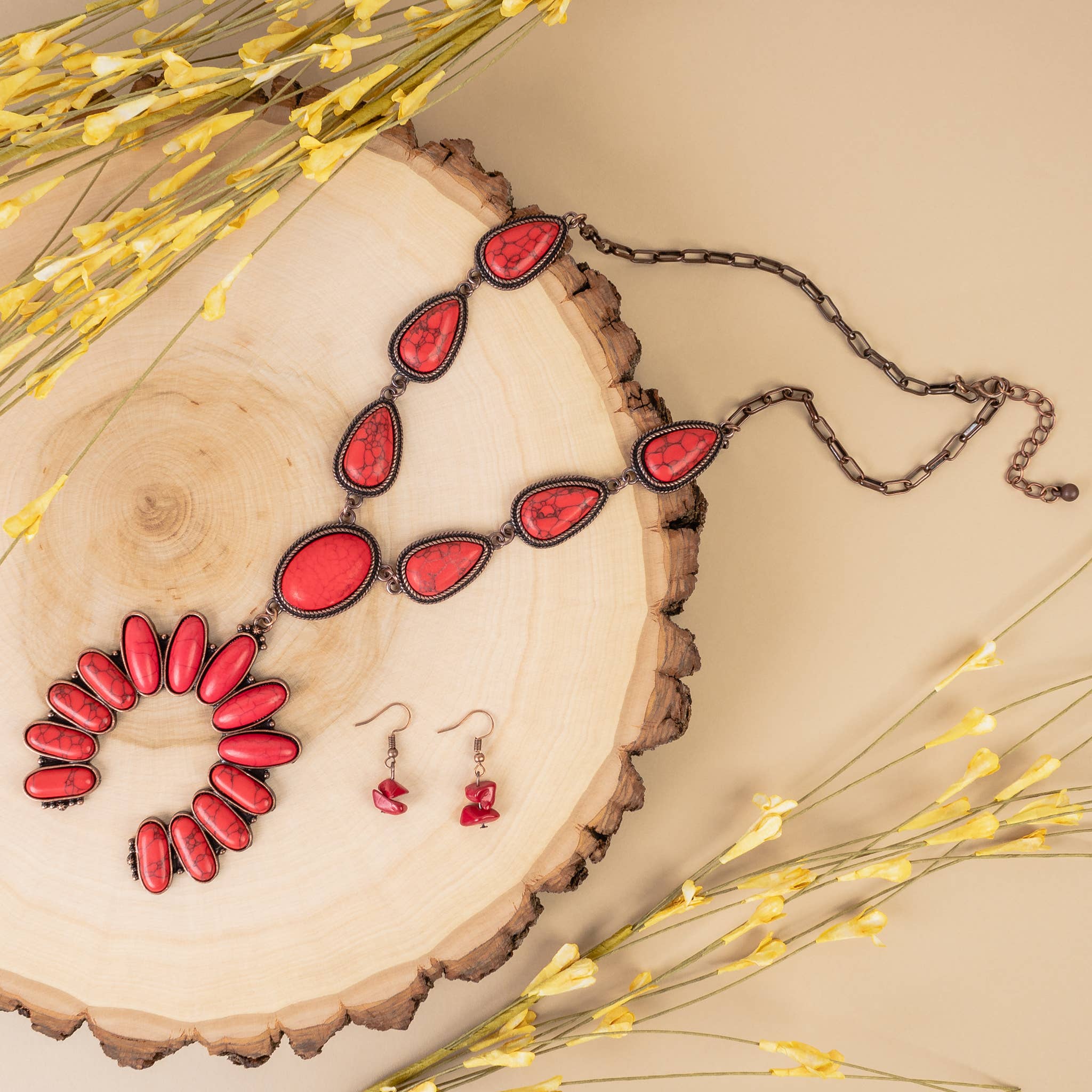 Squash Blossom Necklace: Turquoise & Silver