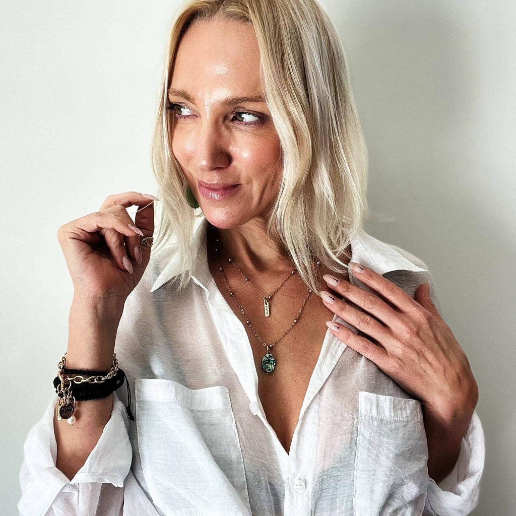 Badass Dainty Necklace: Antique Gold