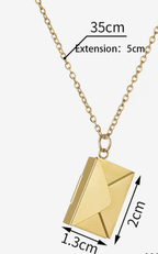 Love Letter Necklace 14k Gold