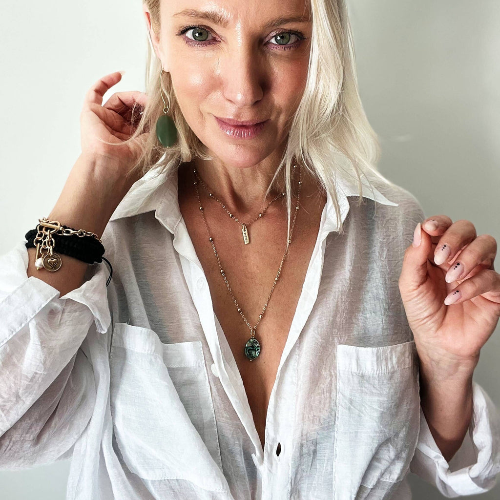 Badass Dainty Necklace: Antique Gold