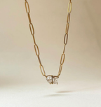 Moi et Toi Paperclip Necklace