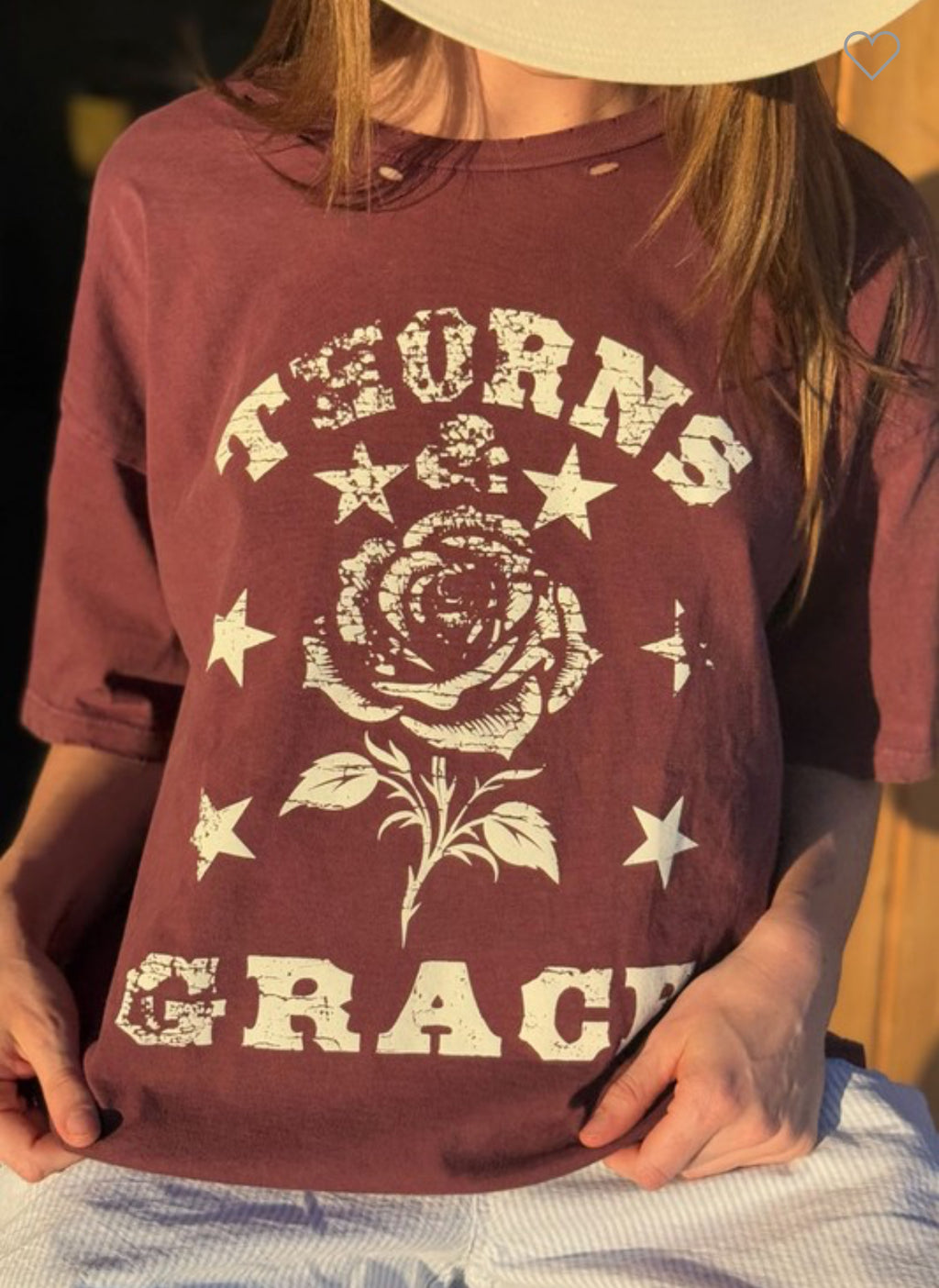 Grace & Thorns Distressed T-shirt