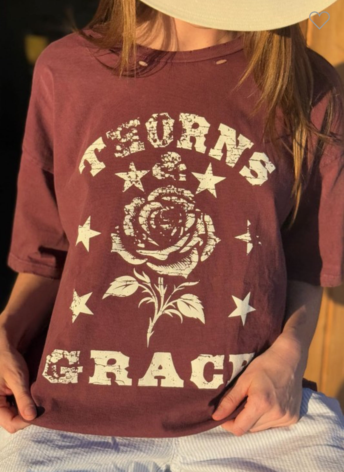 Grace & Thorns Distressed T-shirt