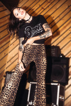 Leopard Bell Bottoms