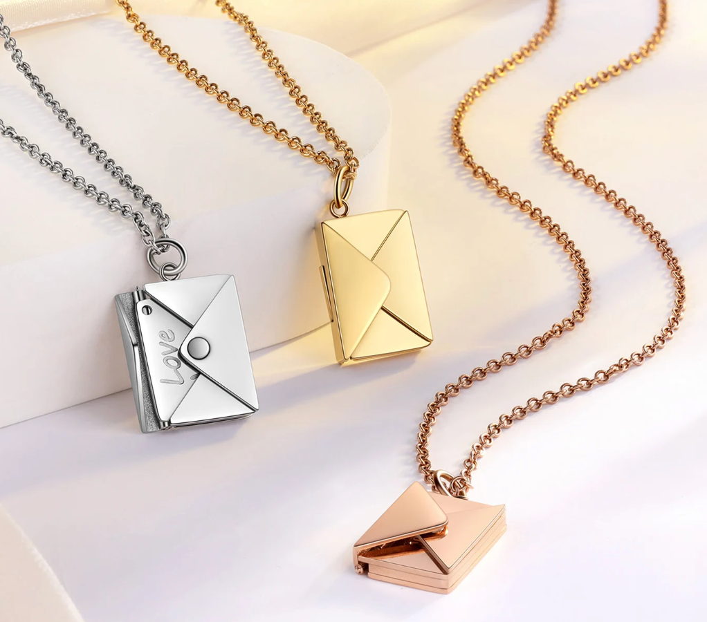 Love Letter Necklace 14k Gold
