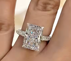 Radiant Cut Pave Ring