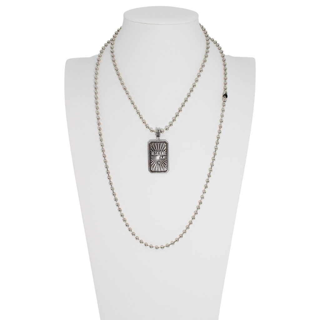 Resilient AF Tag Necklace: Antique Gold