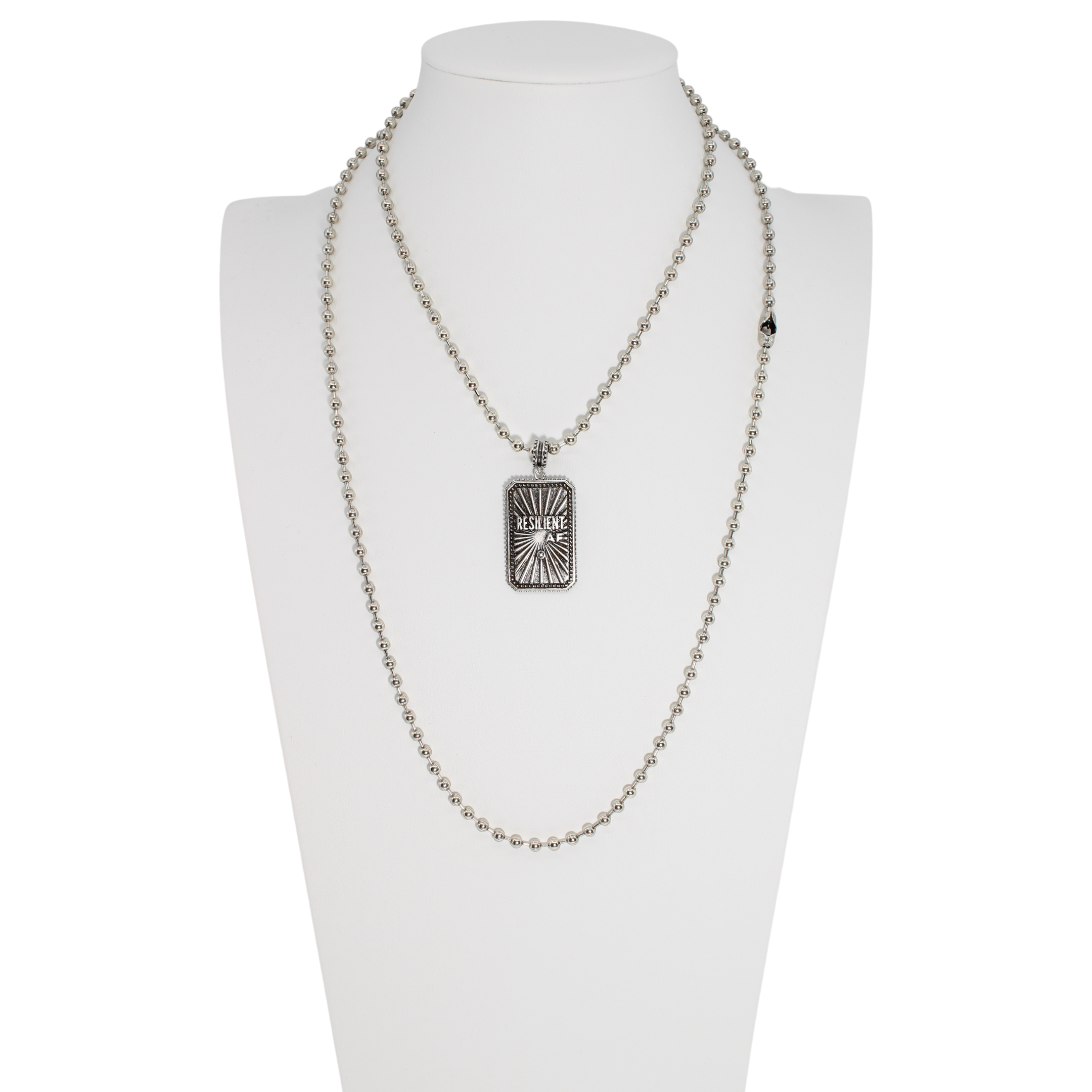 Resilient AF Tag Necklace: Antique Gold