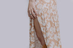 Floral Side Slit Maxi Skirt