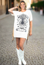 Nashville Fringe Tshirt Dress