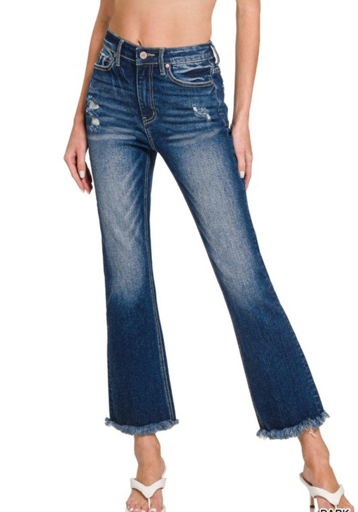 Dark Wash Straight Leg Jeans