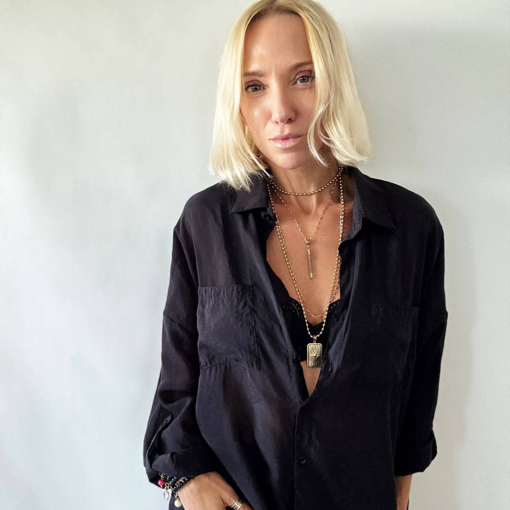 Healing Light Necklace: Antique Gold