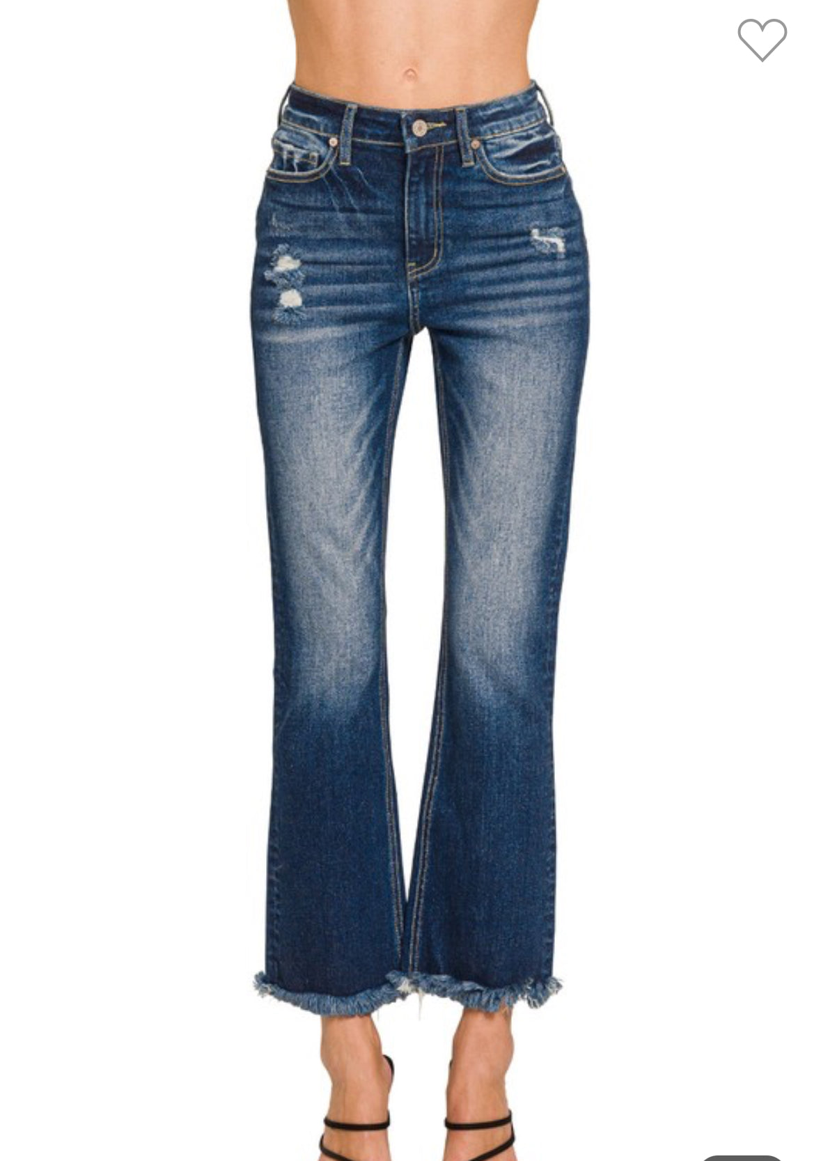 Dark Wash Straight Leg Jeans
