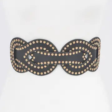 Black & Gold Stretch Belt