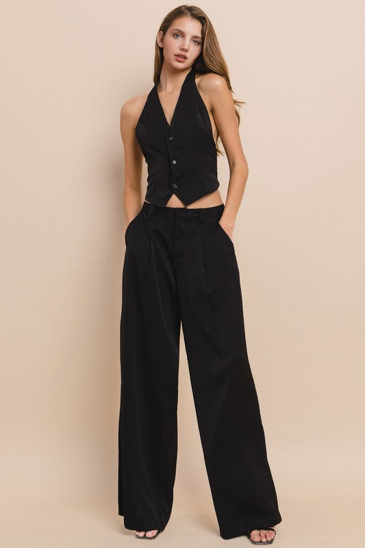 Halter vest & trouser set