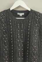 Rhinestone Studded Sweater