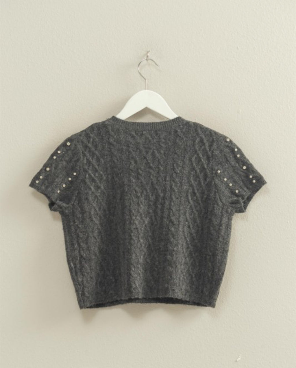 Rhinestone Studded Sweater