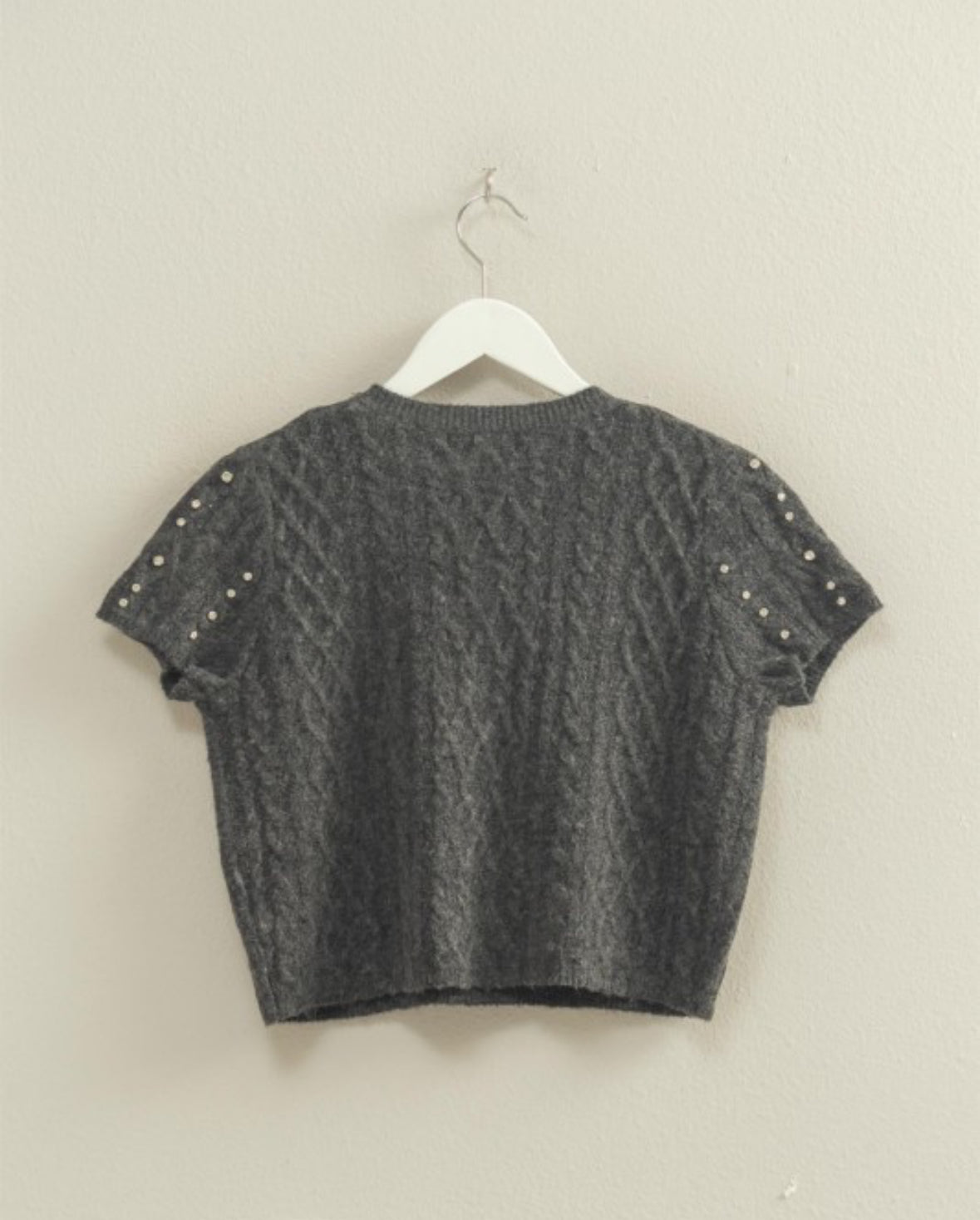 Rhinestone Studded Sweater
