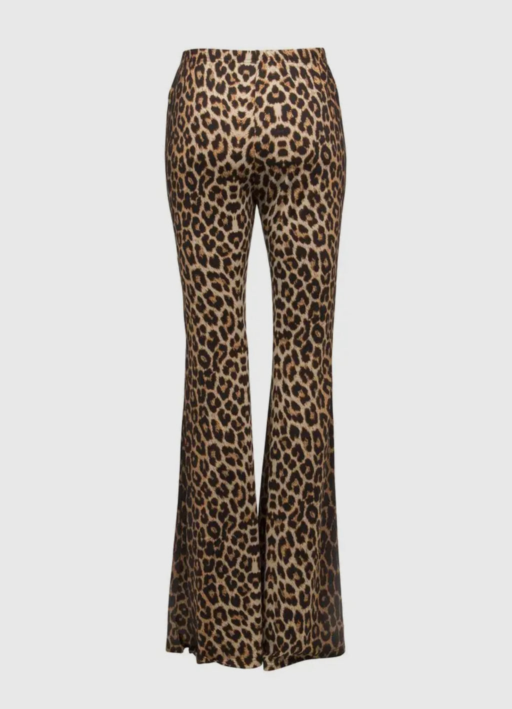Leopard Bell Bottom Flare Leggings