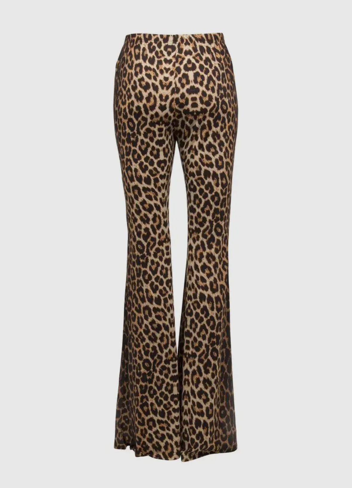 Leopard Bell Bottom Flare Leggings