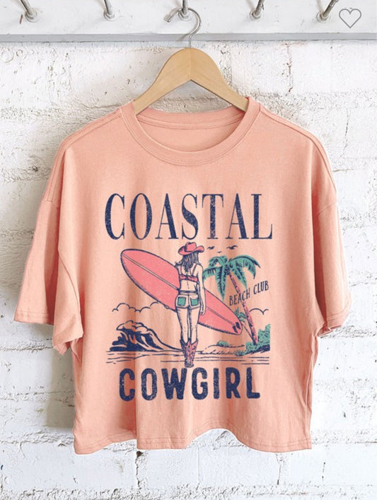 Coastal Cowgirl Crop Tshirt