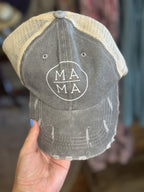 Mom Distressed Hats