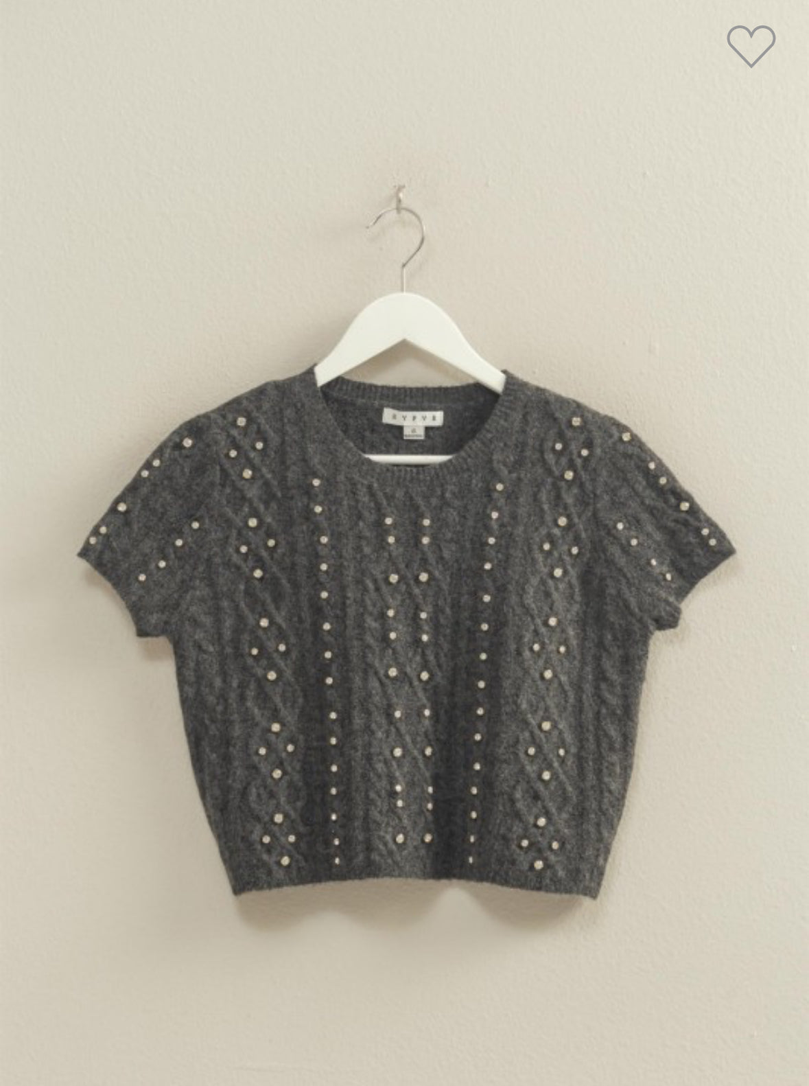 Rhinestone Studded Sweater