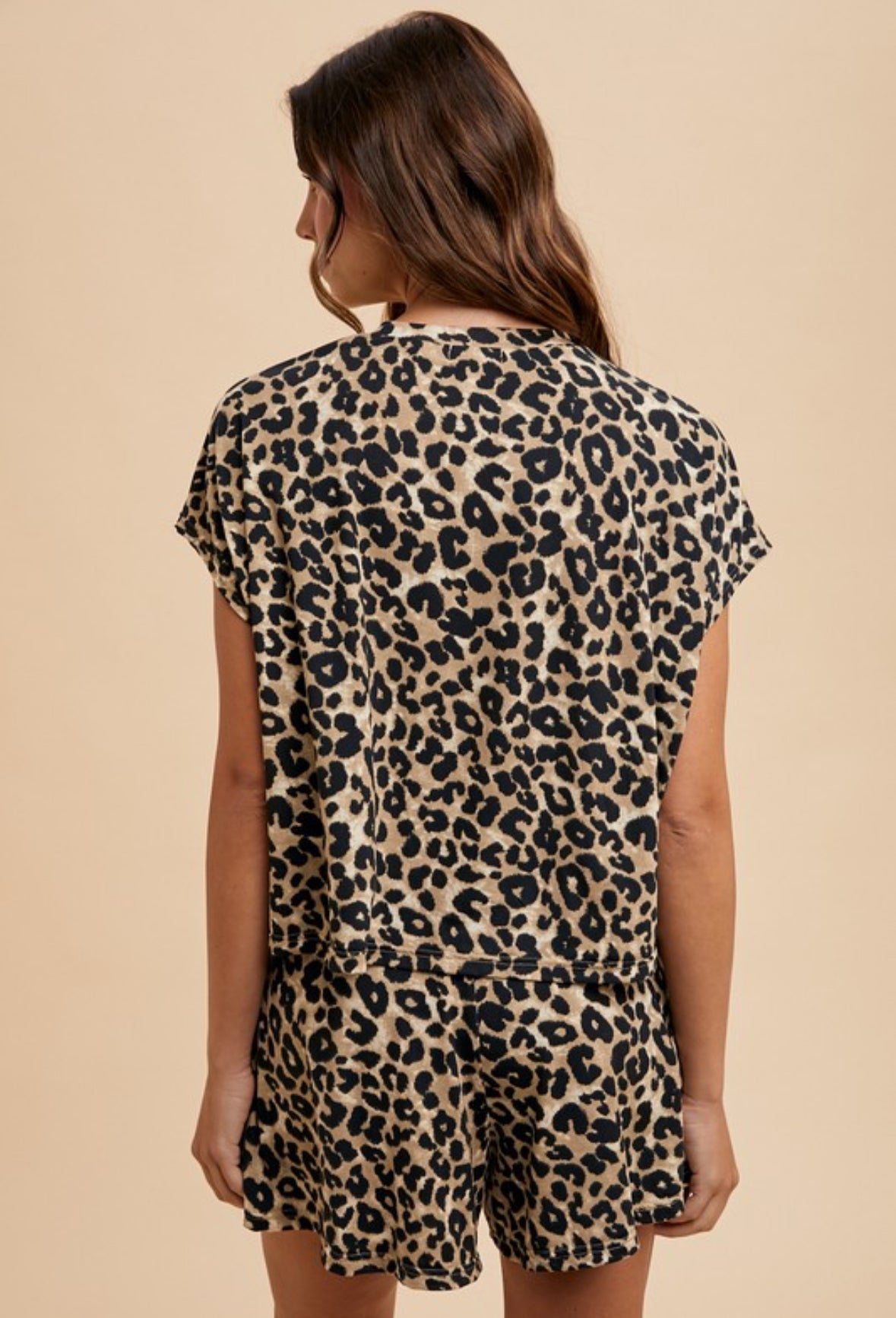 Leopard Jersey Knit Shorts
