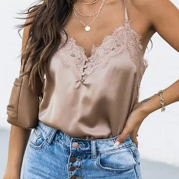 Lace Satin Bodysuit