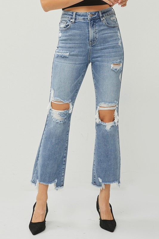Hi-Rise Ankle Flare Jeans 5712