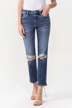 Vintage HR Crop Straight Leg Jeans