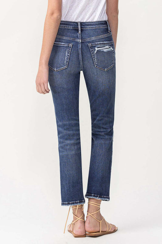 Vintage HR Crop Straight Leg Jeans