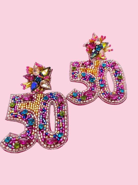#50 Birthday Earring