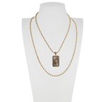 Resilient AF Tag Necklace: Antique Gold