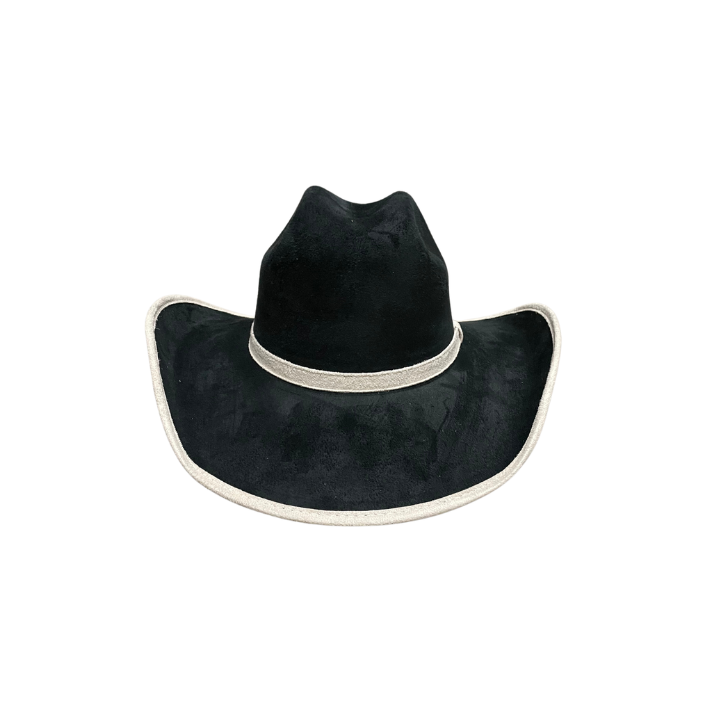 Unisex Vegan Suede Western Cowboy Hat: Red / Medium (56-58cm)