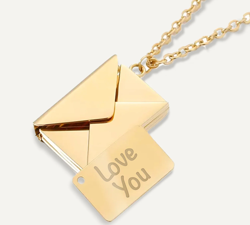 Love Letter Necklace 14k Gold