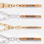 Stay Calm Klink Necklace: Gold