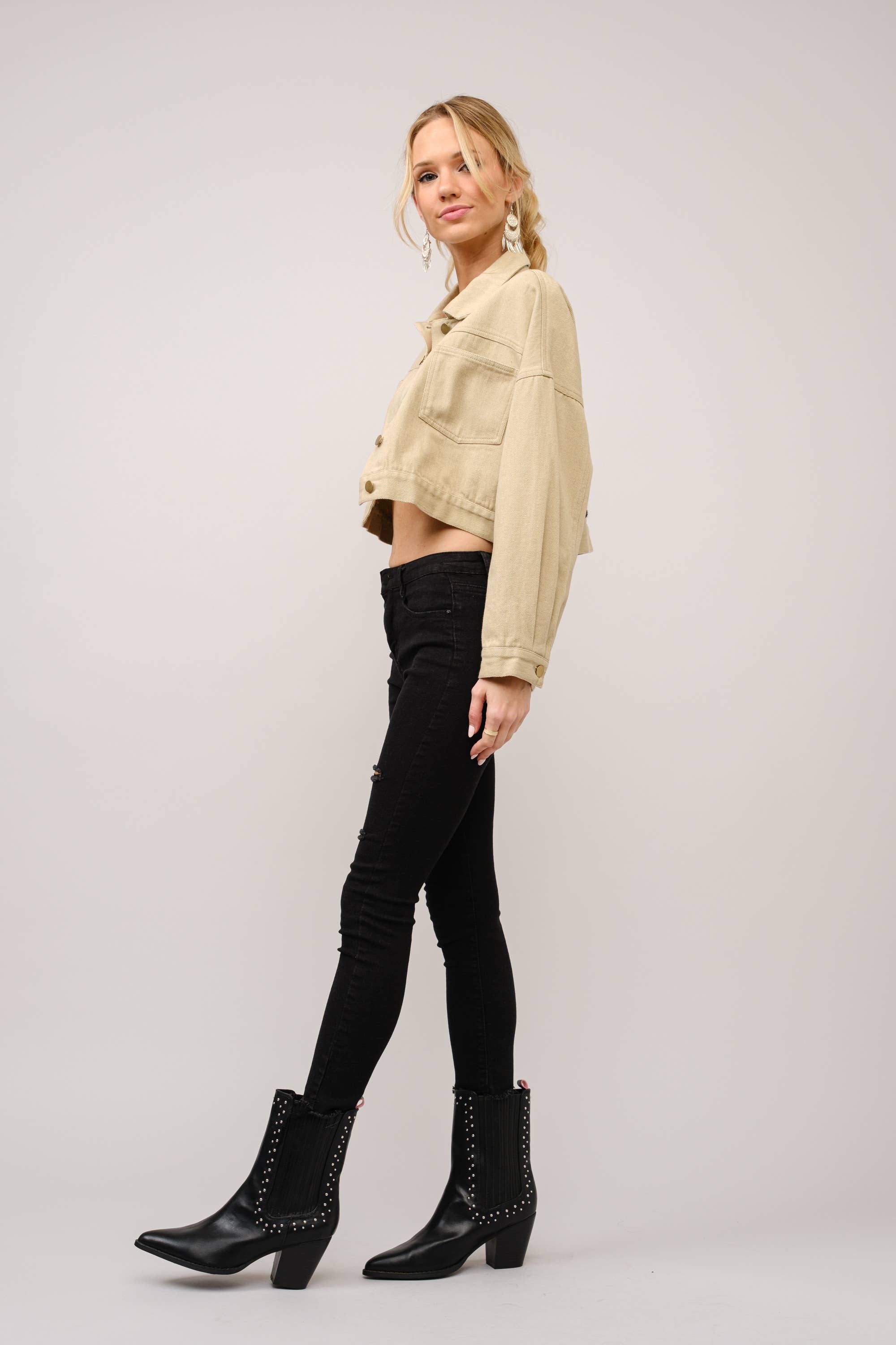 Long Live Cowgirls Patch  Denim Jacket