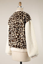 Leopard Sherpa Jacket