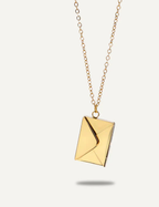 Love Letter Necklace 14k Gold